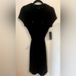 NWT Black Front Button GNW Dress Medium